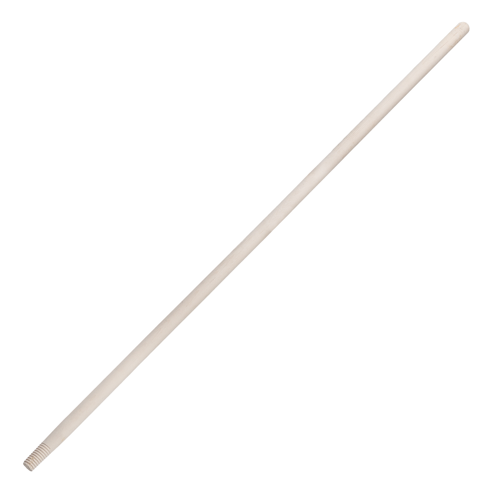 Черенок деревянный, 23 х 1200 мм, высший сорт, с резьбой (подходит для метел, щеток) Сибртех