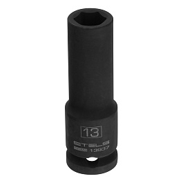 Головка ударная удлиненная шестигранная, 13 мм, 1/2", CrMo// Stels