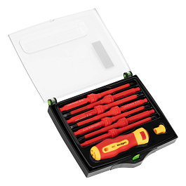 Отвертка диэлектр. до 1000 В, 9 пред. 7 жал, PH + SL + Torx + SP + TW, CrV, 2к рукоятка// Сибртех