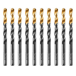 Сверло по металлу, 7 мм, HSS-Tin, Golden Tip, 10 шт.// Denzel