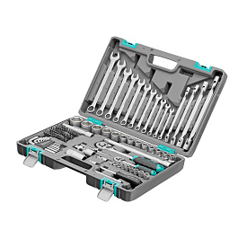 Набор инструментов, 1/2", 1/4", CrV, пластиковый кейс 88 предметов// Stels