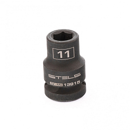 Головка ударная шестигранная, 11 мм, 1/2", CrMo// Stels