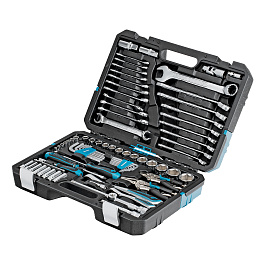 Набор инструментов, 1/4", 1/2", CrV, 120 зубьев, 78 предметов// Gross