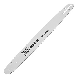 Шина для бензопилы, длина 45 см (18"), шаг 0,325", паз 1,5 мм, 72 звена// MTX