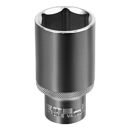 Головка торцевая удлиненная, 30 мм, 6-гранная, CrV, под квадрат 1/2"// Stels