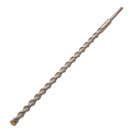 Бур по бетону, двойная спираль, Cobalt W-tip, 18x460 мм, SDS PLUS// Denzel