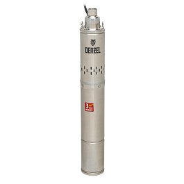 Скважинный насос DWS-4-150, винтовой, диаметр 4", 1300 Вт, 2000 л/ч, напор 150 м// Denzel