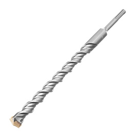 Бур по бетону, двойная спираль, Cobalt W-tip, 22x310 мм, SDS PLUS// Denzel