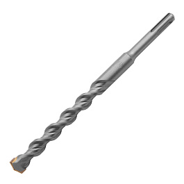 Бур по бетону, двойная спираль, Cobalt W-tip, 16x210 мм, SDS PLUS// Denzel