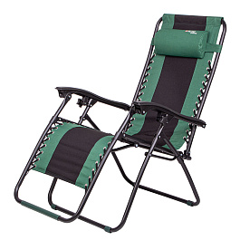 Кресло-шезлонг складное, многопозиционное 160х63,5х109 cм, Camping// Palisad