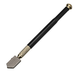 Стеклорез 1-роликовый с металлической ручкой, масляный// MАТРИКС