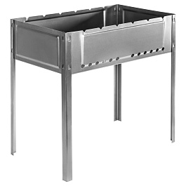 Мангал облегченный с ребрами жесткости 500x300x500 мм, Россия Camping// Palisad