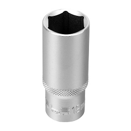 Набор удлиненных торцевых головок 3/8", 6-ти гр., CrV, 10шт., 8-19мм// Stels