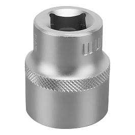 Головка торцевая, 24 мм, 6-гранная, CrV, под квадрат 1/2",// Stels