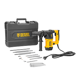 Перфоратор электрический RHVB-1250-32, SDS-plus, 1250 Вт, 5,5 Дж, 4 реж.// Denzel
