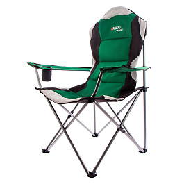 Кресло складное с подлокотниками и подстаканником 60x60x110/92 см, Camping// Palisad