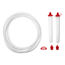Гидроуровень,удлиненная колба, рельефная градуировка, 5м// Matrix