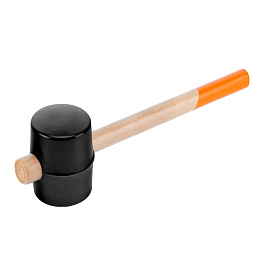 Киянка резиновая, 910 г, черная резина, деревянная рукоятка// Sparta