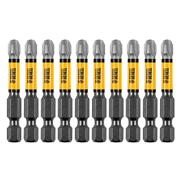 Набор бит торсионных PH3x50 мм, лазерная обработка шлица, сталь S2, 10 шт.// Denzel