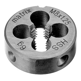 Плашка М8 х 1,25 мм, HSS// Matrix