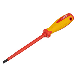 Отвертка Insulated до 1000 В, SL6,5x150 мм, CrMo, 2к рукоятка// Matrix