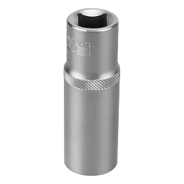 Головка торцевая удлиненная, 19 мм, 6-гранная, CrV, под квадрат 1/2",// Stels