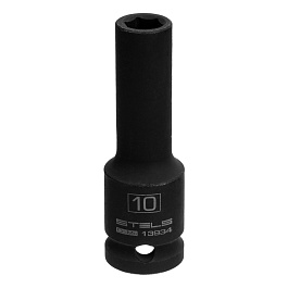 Головка ударная удлиненная шестигранная, 10 мм, 1/2", CrMo// Stels