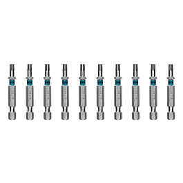 Бита Torx 25х50мм, сталь S2, шестигр., 10 шт.// Gross