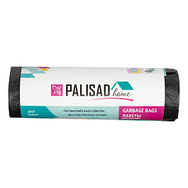 Пакеты для мусора 120 л x 10 шт. серые, Home// Palisad