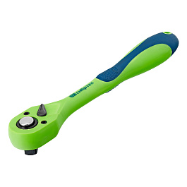 Ключ-трещотка 1/2", CrV, 72 зуба, с быстрым сбросом// Сибртех